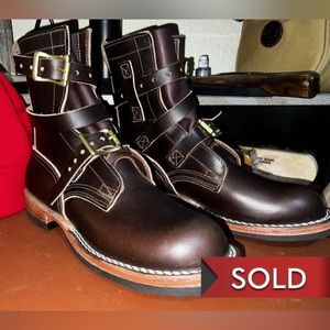 Nicks Boot X Carl Murawski 8” Tankerpro Brown CXL with Biltrite Half Sole 9D